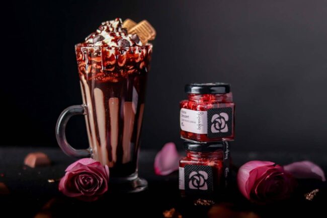 Rózsa Desszert - rózsa zselé és belga csokoládé-6